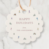 WINTER SLOPES Holiday Geschenkanhänger (Vorderseite)