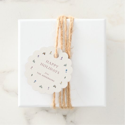 WINTER SLOPES Holiday Geschenkanhänger (Beispiel)