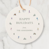 WINTER SLOPES Holiday Geschenkanhänger (Vorderseite)