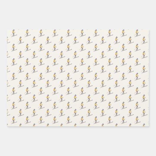 WINTER SLOPES Holiday Geschenkpapier Set (Vorderseite)