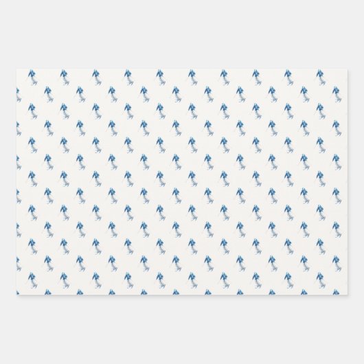 WINTER SLOPES Holiday Geschenkpapier Set (Vorderseite)