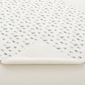 WINTER SLOPES Ski Pattern Sherpadecke (3/4)