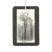 Winter Snow and Poplar Trees Air Freshener Autolufterfrischer (Vorderseite)