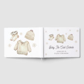 Winter Snow Baby It's Cold Outside Baby Shower Gästebuch (Voll)