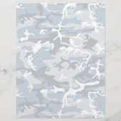 Winter Snow Blue Camouflage, Militär, Armee Flyer (Vorne)