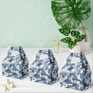 Winter Snow Blue Camouflage, Militär, Armee Geschenkschachtel