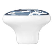 Winter Snow Blue Camouflage, Militär, Armee Keramikknauf (Seitenansicht)