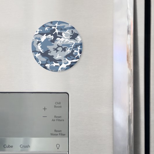 Winter Snow Blue Camouflage, Militär, Armee Magnet (In Situ (Kühlschrank))