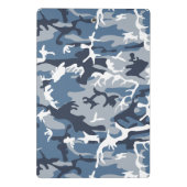 Winter Snow Blue Camouflage, Militär, Armee Mini Klemmbrett (Rückseite)