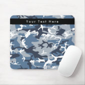 Winter Snow Blue Camouflage, Militär, Armee Mousepad (Mit Mouse)
