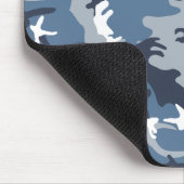 Winter Snow Blue Camouflage, Militär, Armee Mousepad (Ecke)