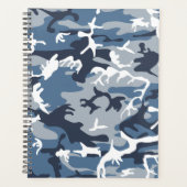 Winter Snow Blue Camouflage, Militär, Armee Planer (Vorderseite)