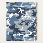 Winter Snow Blue Camouflage, Militär, Armee Planer (Rückseite)