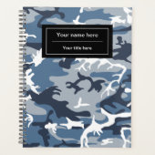 Winter Snow Blue Camouflage, Militär, Armee Planer (Vorderseite)