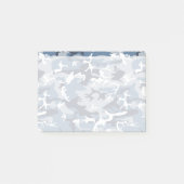 Winter Snow Blue Camouflage, Militär, Armee Post-it Klebezettel (Vorderseite)