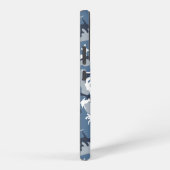 Winter Snow Blue Camouflage, Militär, Armee Samsung Galaxy Hülle (Rechte Seite)