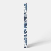 Winter Snow Blue Camouflage, Militär, Armee Samsung Galaxy Hülle (Linke Seite)