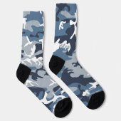 Winter Snow Blue Camouflage, Militär, Armee Socken (Rechts)