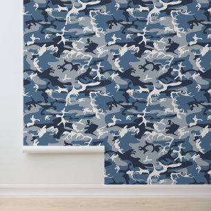 Winter Snow Blue Camouflage, Militär, Armee Tapete