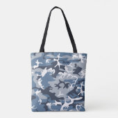 Winter Snow Blue Camouflage, Militär, Armee Tasche (Rückseite)