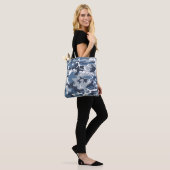 Winter Snow Blue Camouflage, Militär, Armee Tasche (Am Model)