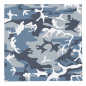 Winter Snow Blue Camouflage, Militär, Armee Würfel (Rechts)
