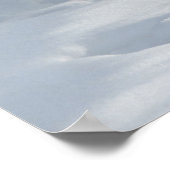 Winter Snow Bunny Art Poster (Ecke)