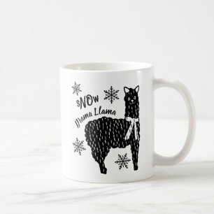 Winter Snow Funny Drama Llama Kaffeetasse