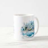 Winter Snow Globe City Kaffeetasse (VorderseiteRechts)