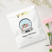 Winter Snow Globe Holiday Favor Bag Geschenktütchen (Versiegelt)