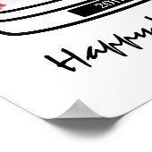 Winter Snow Globe Holiday Poster-Zeichen Poster (Ecke)