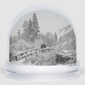 Winter Snow Globe Personalized Romantic Snowglobe Schneekugeln (Vorderseite)