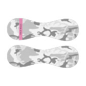 Winter Snow Gray Camouflage Ihr Name personalisier Baseball (Paneele)