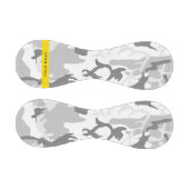 Winter Snow Gray Camouflage Ihr Name personalisier Baseball (Paneele)