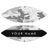 Winter Snow Gray Camouflage Ihr Name personalisier Football (Paneele)