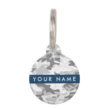 Winter Snow Gray Camouflage Ihr Name personalisier