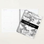 Winter Snow Gray Camouflage Ihr Name personalisier Planer (Anzeige)