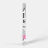 Winter Snow Gray Camouflage Ihr Name personalisier Samsung Galaxy Hülle (Rechte Seite)