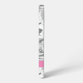 Winter Snow Gray Camouflage Ihr Name personalisier Samsung Galaxy Hülle (Linke Seite)