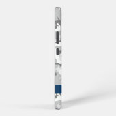 Winter Snow Gray Camouflage Ihr Name personalisier Samsung Galaxy Hülle (Rechte Seite)