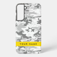 Winter Snow Gray Camouflage Ihr Name personalisier