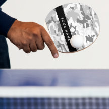 Winter Snow Gray Camouflage Ihr Name personalisier