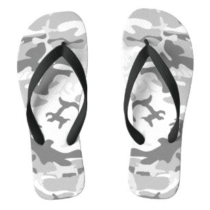 Winter Snow Gray Camouflage, Militär, Armee Badesandalen