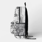Winter Snow Gray Camouflage, Militär, Armee Bedruckter Rucksack (Rechts)