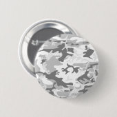 Winter Snow Gray Camouflage, Militär, Armee Button (Vorne & Hinten)