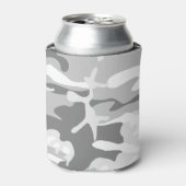 Winter Snow Gray Camouflage, Militär, Armee Dosenkühler (Kanne Vorderseite)