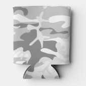 Winter Snow Gray Camouflage, Militär, Armee Dosenkühler (Vorderseite)