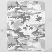 Winter Snow Gray Camouflage, Militär, Armee Flyer (Hinten)