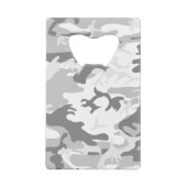 Winter Snow Gray Camouflage, Militär, Armee Geldbeutel Flaschenöffner (Rückseite)