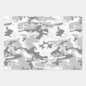 Winter Snow Gray Camouflage, Militär, Armee Geschenkpapier Set (Vorderseite 2)